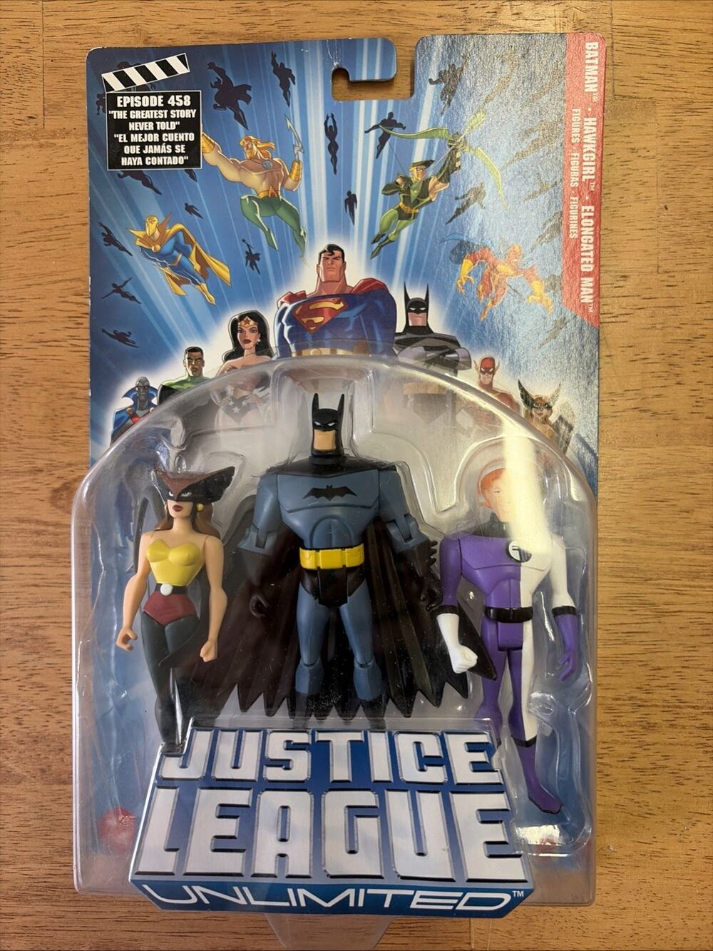 DC Comics JLU Batman Hawkgirl Elongated Man Episode 458 5" Figure Set 2004 New